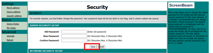 password save selected